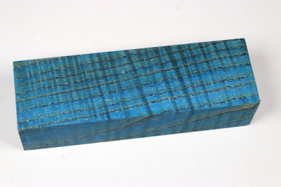 Messergriffblock Riegelesche blau stabilisiert - Stabi3460