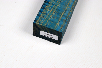 Messergriffblock Riegelesche blau stabilisiert - Stabi3462
