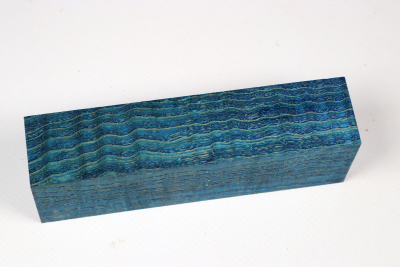 Messergriffblock Riegelesche blau stabilisiert - Stabi3463