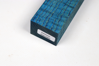 Messergriffblock Riegelesche blau stabilisiert - Stabi3463