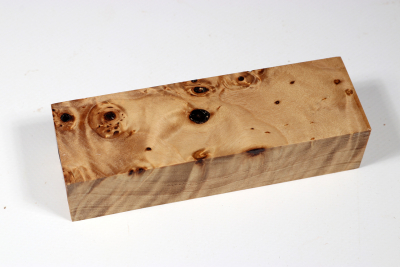 Knife Blank Horse Chestnut Burl stabilized - Stabi2373