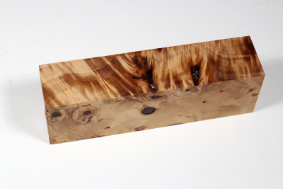 Knife Blank Horse Chestnut Burl stabilized - Stabi2373