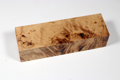Knife Blank Horse Chestnut Burl stabilized - Stabi2373