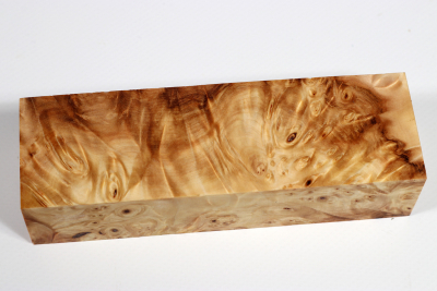 Knife Blank Horse Chestnut Burl stabilized - Stabi2793