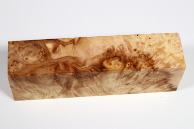 Knife Blank Horse Chestnut Burl stabilized - Stabi2793