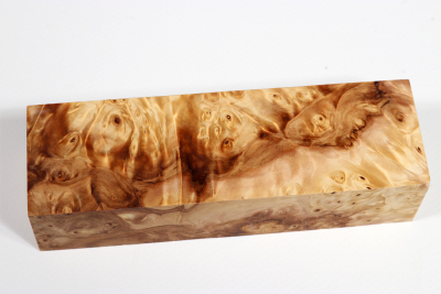 Knife Blank Horse Chestnut Burl stabilized - Stabi2793