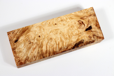 Knife Blank Horse Chestnut Burl stabilized - Stabi2808