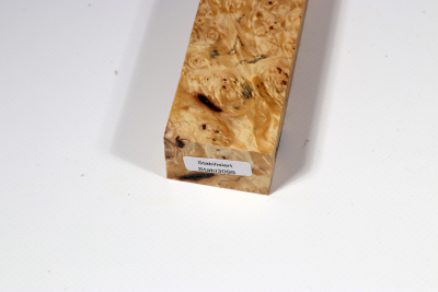 Messergriffblock Rosskastanie Maser stabilisiert - Stabi3095