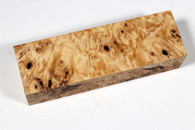 Knife Blank Horse Chestnut Burl stabilized - Stabi3102