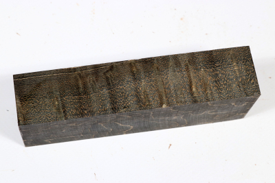 Messergriffblock Vogelaugenahorn schwarz stabilisiert - Stabi3373