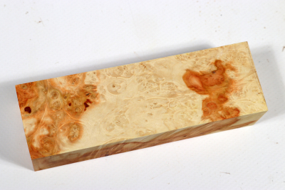 Knife Block Box Elder Maple Burl - EsAh0275