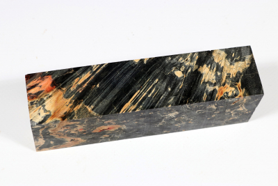 Knife Blank Box Elder Maple Burl black stabilized - Stabi3127