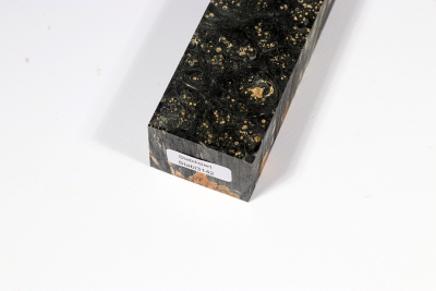 Knife Blank Box Elder Maple Burl black stabilized - Stabi3142