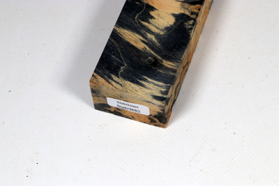 Knife Blank Box Elder Maple Burl black stabilized - Stabi3683