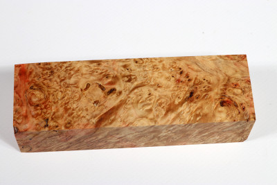 Knife Blank Box Elder Maple Burl stabilized - Stabi2787