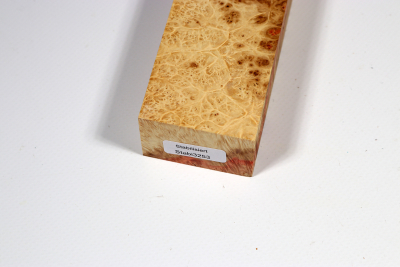 Knife Blank Box Elder Maple Burl stabilized - Stabi3253