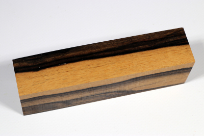 Messergriffblock schwarz-weiss Ebenholz - Sweben0736