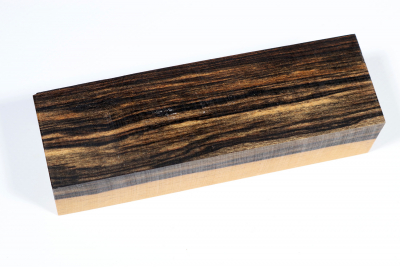 Messergriffblock schwarz-weiss Ebenholz - Sweben0736