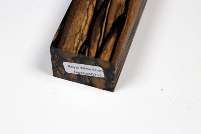 Messergriffblock schwarz-weiss Ebenholz - Sweben0751