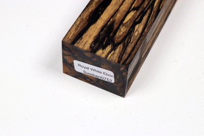 Messergriffblock schwarz-weiss Ebenholz - Sweben0752