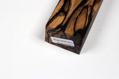 Messergriffblock schwarz-weiss Ebenholz - Sweben0754