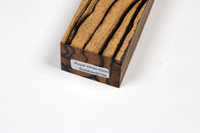 Messergriffblock schwarz-weiss Ebenholz - Sweben0755