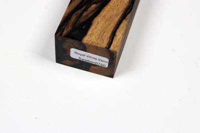 Messergriffblock schwarz-weiss Ebenholz - Sweben0760