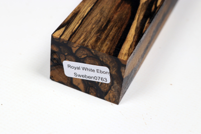 Messergriffblock schwarz-weiss Ebenholz - Sweben0763