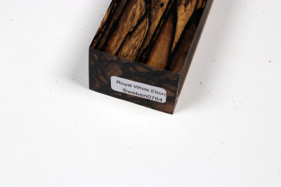 Messergriffblock schwarz-weiss Ebenholz - Sweben0764