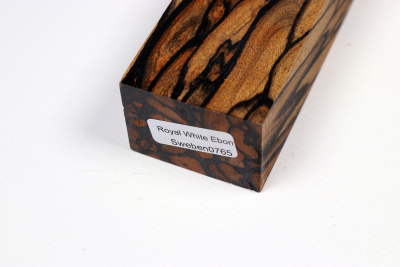 Messergriffblock schwarz-weiss Ebenholz - Sweben0773