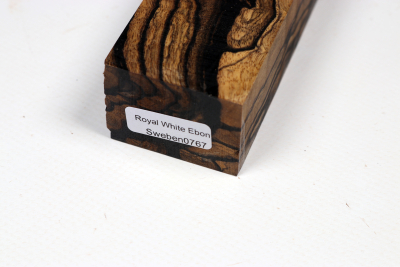 Messergriffblock schwarz-weiss Ebenholz - Sweben0767