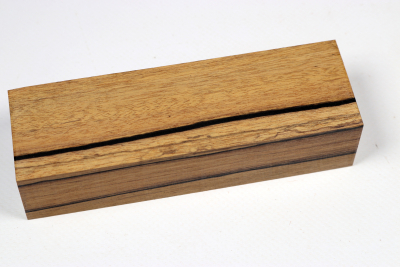 Messergriffblock schwarz-weiss Ebenholz - Sweben0771