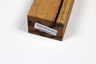 Messergriffblock schwarz-weiss Ebenholz - Sweben0772