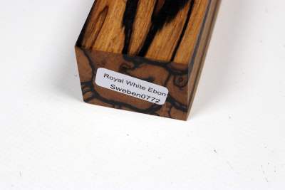 Messergriffblock schwarz-weiss Ebenholz - Sweben0772