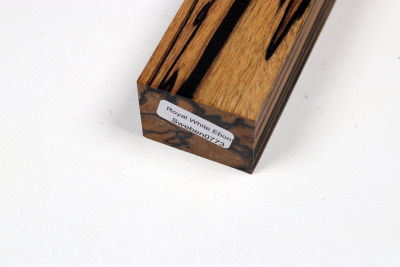 Messergriffblock schwarz-weiss Ebenholz - Sweben0773