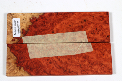 Knife Scales Amboyna Burl - AmboM0770