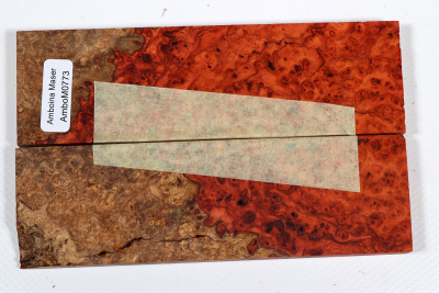 Knife Scales Amboyna Burl - AmboM0773