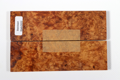 Knife Scales Amboyna Burl stabilized - Stabi3022