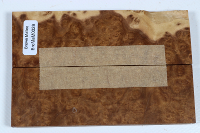 Messergriffschalen Brown Mallee Maser - BroMaM0329