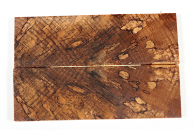 Knife Scales Beech spalted XCut stabilized - Stabi3377