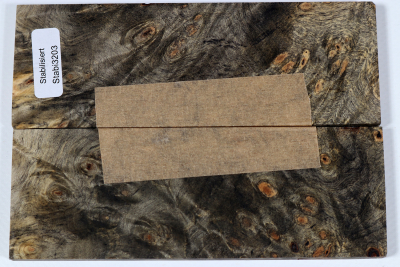 Knife Scales Buckeye Burl stabilized - Stabi3203