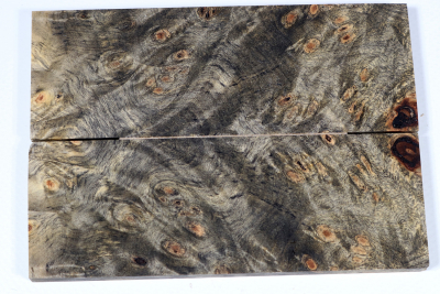 Knife Scales Buckeye Burl stabilized - Stabi3203