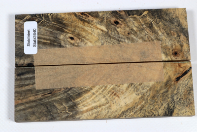Knife Scales Buckeye Burl stabilized - Stabi3640