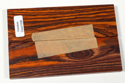 Messergriffschalen Cocobolo  - Coco1538 Messergriffschalen Cocobolo  - Coco1538