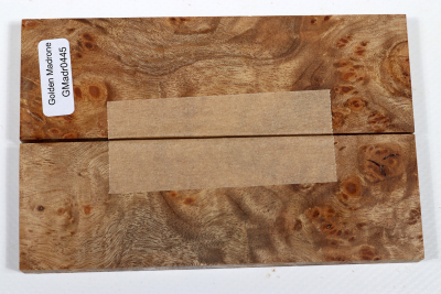 Knife Scales Golden Madrone Burl - GMadr0445