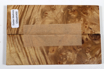 Knife Scales Golden Madrone Burl - GMadr0450