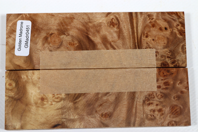 Knife Scales Golden Madrone Burl - GMadr0451