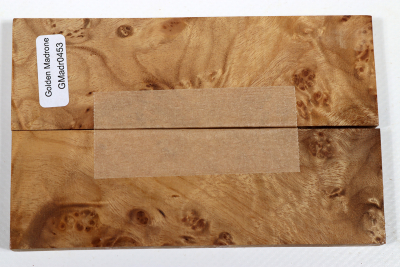Knife Scales Golden Madrone Burl - GMadr0453