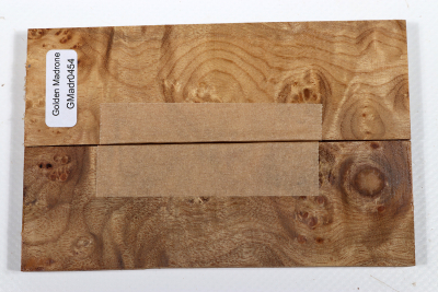 Knife Scales Golden Madrone Burl - GMadr0454