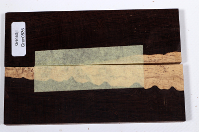 Knife Scales African Blackwood Burl - Gren0536